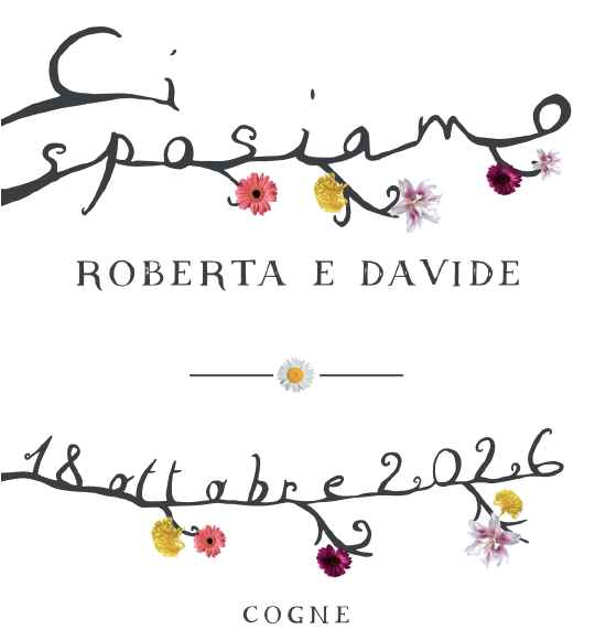 Ci sposiamo — Roberta e Davide, 18 ottobre 2026, Cogne